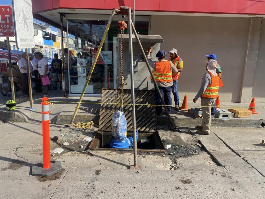 NO MÁS ENCHARCAMIENTOS EN LA ZONA DEL MERCADO